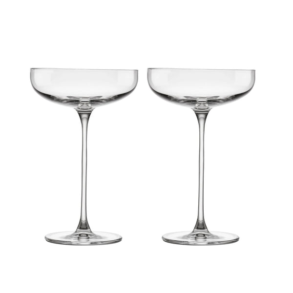 Nude Savage Coupe Glasses Clear (Set of 2) image 0