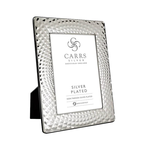 Carrs Silver - Louvre Silver Plated Photo Frame With Black Wood Back image 0