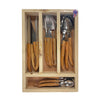 Laguiole Olive Wood Handle 16pieces Cutlery Set with Wooden Box image 0