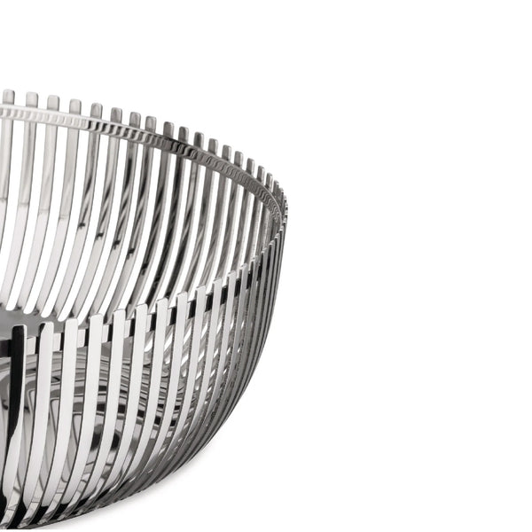 Alessi Pierre Charpin Round Basket - 20cm (Stainless Steel) image 1