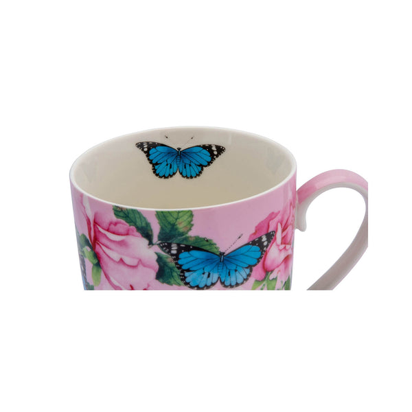 Maxwell & Williams Gabby Malpas Posey Mug & Coaster Set Cabbage Roses Gift Boxed image 2