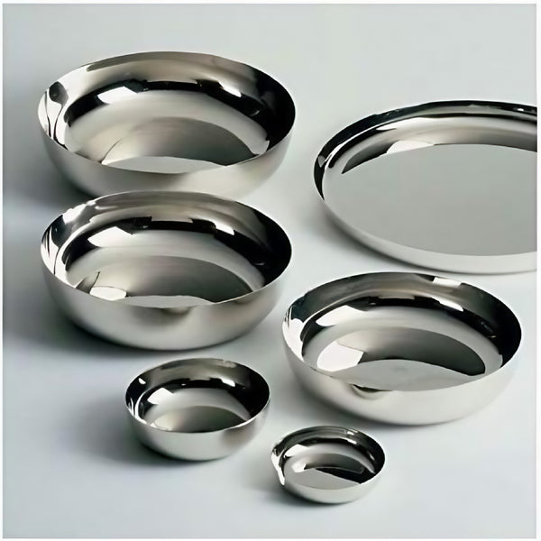 Alessi Round Polished Tray Silver image 2