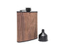 Vin Bouquet Hip Flask & Funnell Wood Design (Stainless Steel) image 1