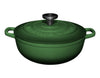 Maxwell & Williams Cast Iron Round Casserole English Racing Green 24cm / 3.3L Gift Boxed