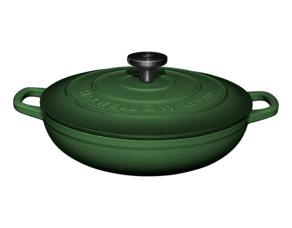 Maxwell & Williams Cast Iron Braiser English Racing Green 27cm / 3.3L Gift Boxed
