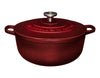 Maxwell & Williams Cast Iron Round Casserole Merlot 28cm / 6.2L Gift Boxed