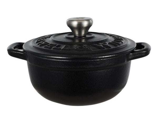 Maxwell & Williams Cast Iron Cocotte Black 9.5cm / 260ML Gift Boxed