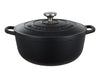 Maxwell & Williams Cast Iron Round Casserole Black 28cm / 6.2L Gift Boxed