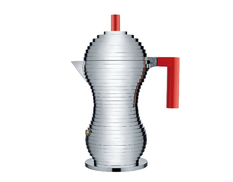 Alessi Pulcina Espresso Coffee Maker (Red)-3