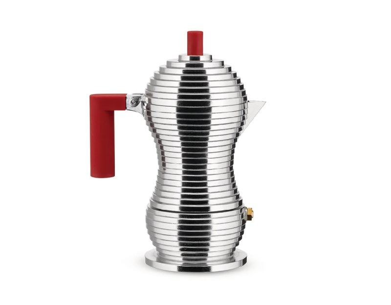 Alessi Pulcina Espresso Coffee Maker (Red)