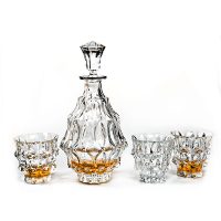 Bohemia Crystal Fortune Whisky Set (1 Decanter + 6 Tumblers)