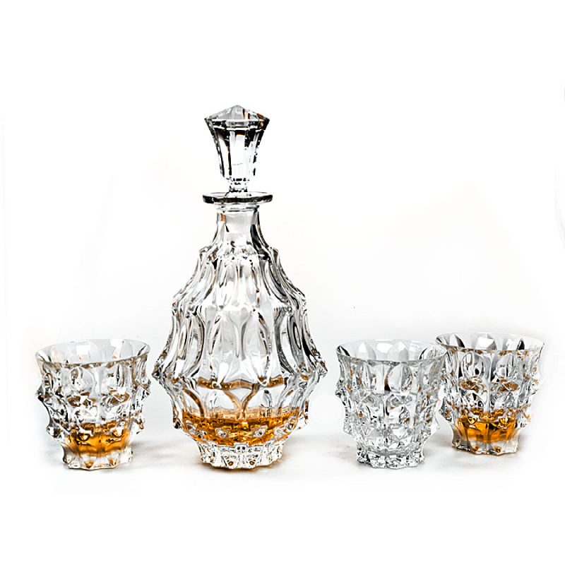 Bohemia Crystal Fortune Whisky Set (1 Decanter + 6 Tumblers)