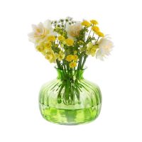 Dartington Cushion Medium Lime Green Vase 14.5cm