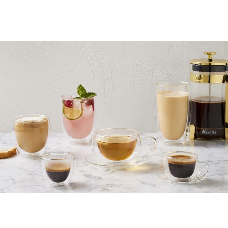 Maxwell & Williams Blend Double Wall Cup 450ML Set of 2 Gift Boxed