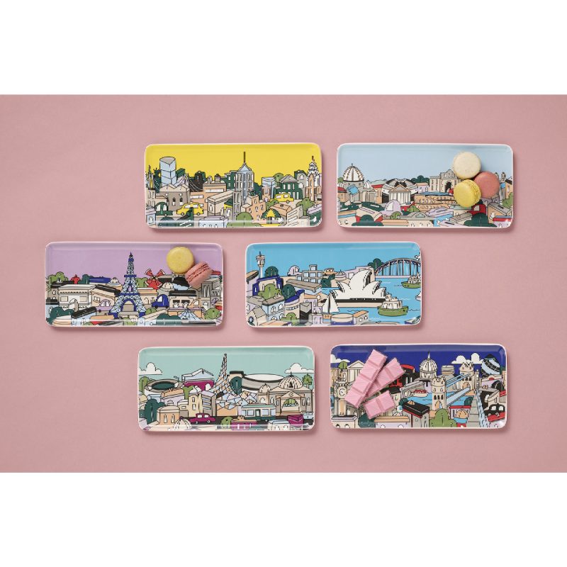 Maxwell & Williams Megan McKean Cities Rectangle Plate 25x12cm Sydney