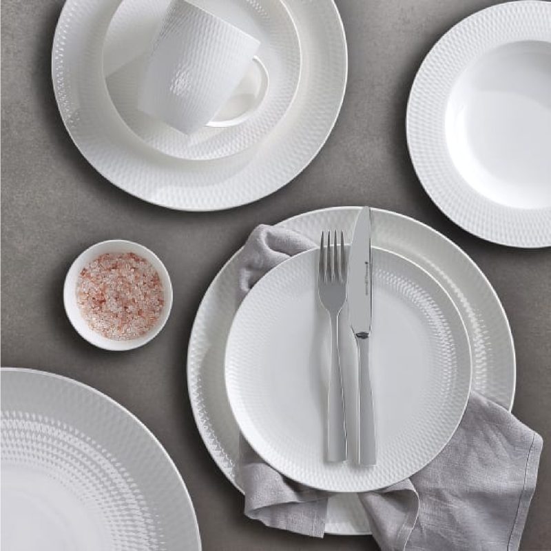 Maxwell & Williams White Basics Diamonds Dinner Set 16pc Gift Boxed