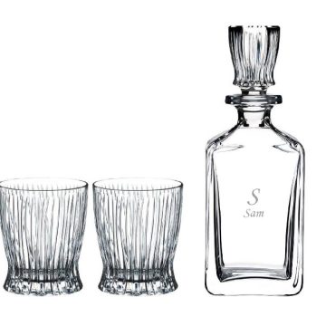 Riedel Fire Whisky (Set of 3) (with engraving on decanter)