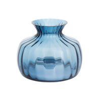 Dartington Cushion Medium Ink Blue Vase 14.5cm