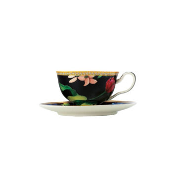 Maxwell & WilliamsTeas & C's Contessa Footed Cup & Saucer 200ML Black Gift Boxed
