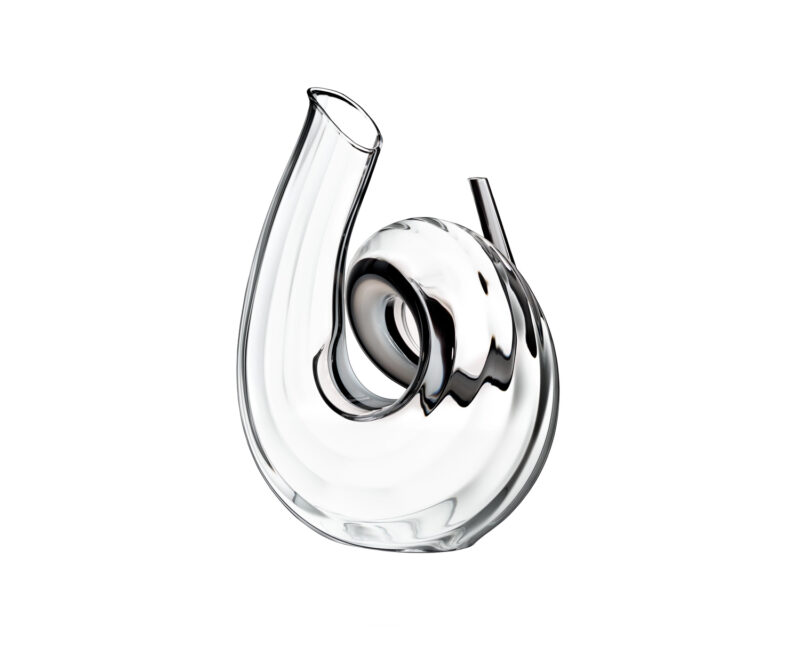 Riedel Decanter Curly Fatto A Mano Black/White/Black Optic