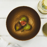 Just Slate Gold Serving Bowl