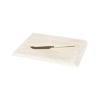 Just Slate Mango Wood Cheese Board & Knife Set