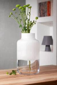 Nude Magnolia Vase Medium 340mm (Opal White)