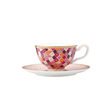 Maxwell & Williams Teas & C's Kasbah Footed Cup & Saucer 200ML Rose