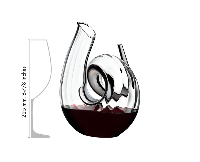 Riedel Decanter Curly Fatto A Mano Black/White/Black Optic