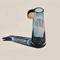 Nude Parrot Carafe Smoke