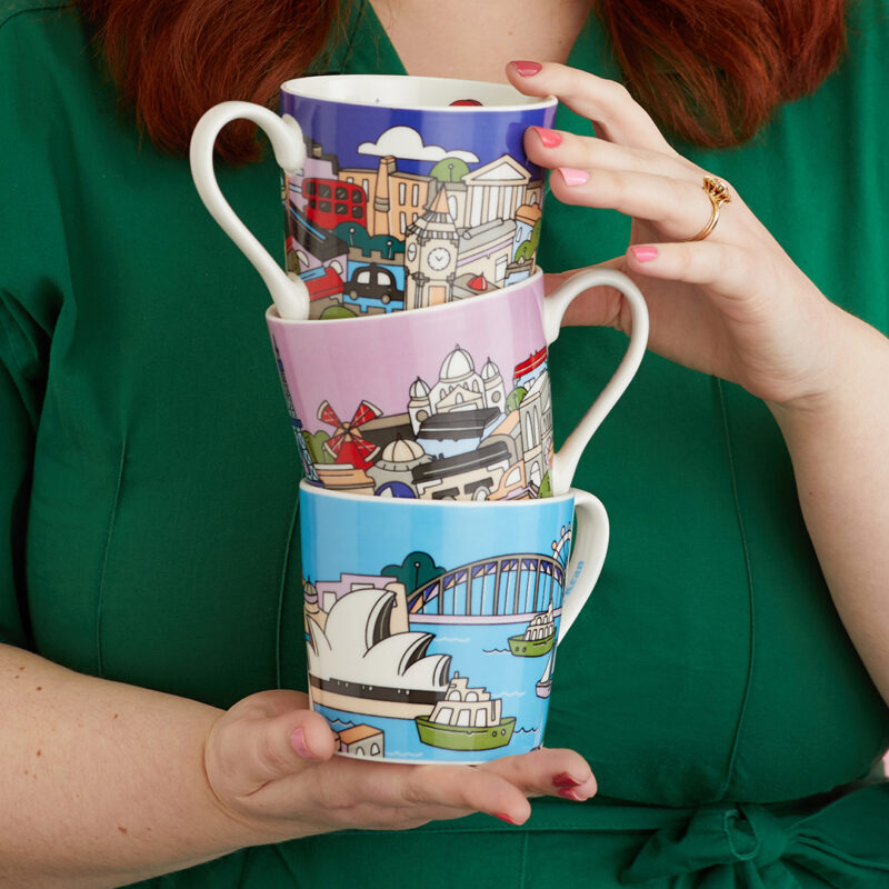 Maxwell & Williams Megan McKean Cities Mug 430ML Melbourne Gift Boxed