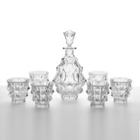 Bohemia Crystal Fortune Whisky Set (1 Decanter + 6 Tumblers)