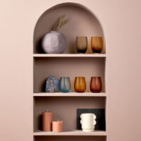 Nude Colored U Tumbler Caramel (Set of 4)
