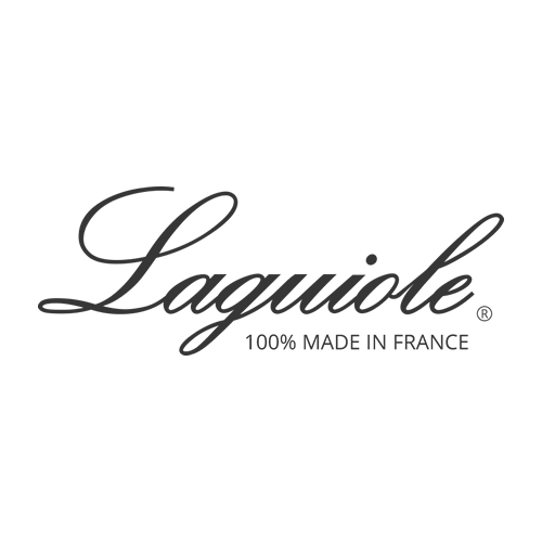 Laguiole Table Knife Black Marble Handle Set of 6 with Coffret Gift Box