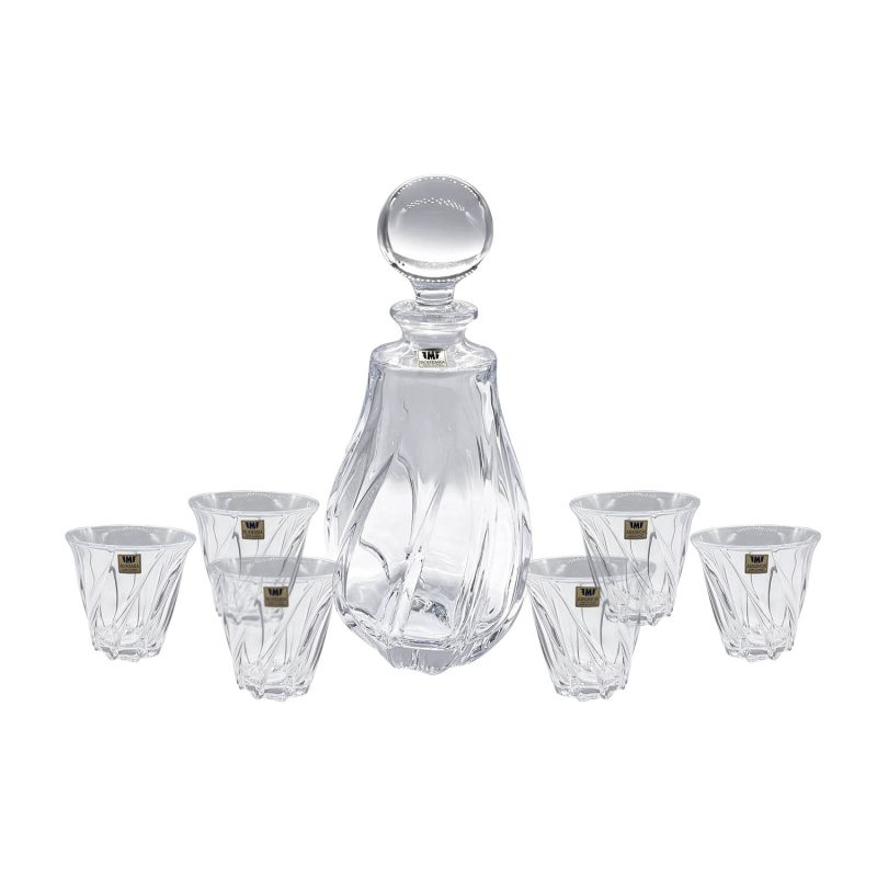 Bohemia Phoenix Whisky Set (1 Decanter + 6 Tumblers)