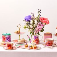 Maxwell & Williams Teas & C's Dahlia Daze Cup & Saucer 240ML Pink Gift Boxed