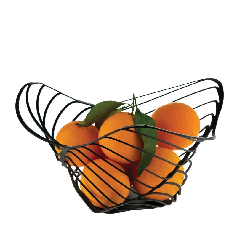 Alessi "Trinity" Citrus Basket - 16cm (Black)