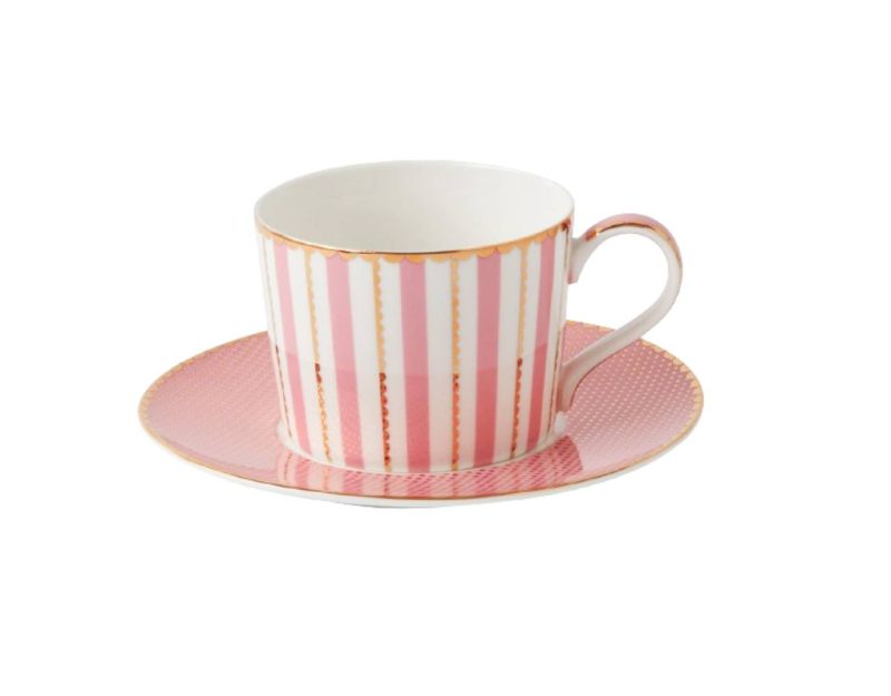 Maxwell & Williams Teas & C's Regency Cup & Saucer 240ML Pink Gift Boxed