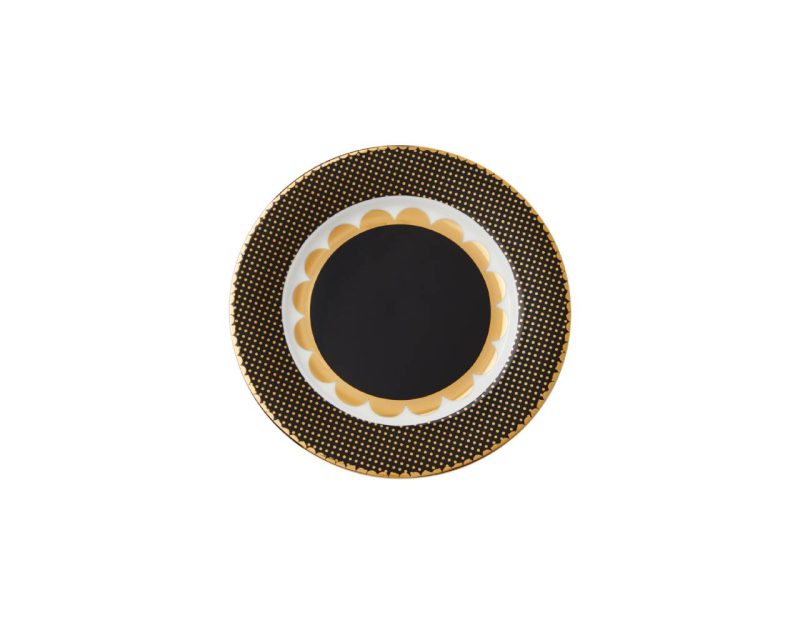 Maxwell & Williams Teas & C's Regency Rim Plate 19.5cm Black Gift Boxed
