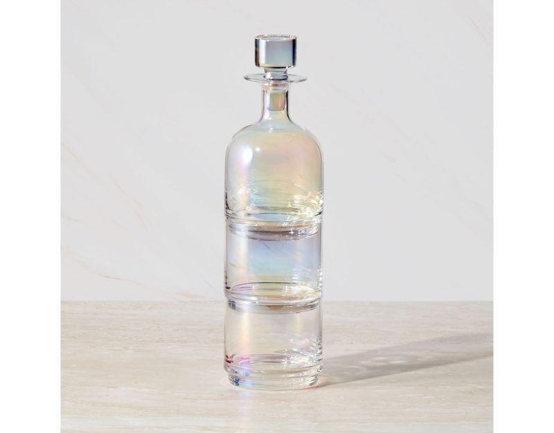 Maxwell & Williams Glamour Stacked Decanter Set 3pc Iridescent Gift Boxed
