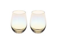 Maxwell & Williams Glamour Stemless Glass 560ML Set of 2 Iridescent Gift Boxed