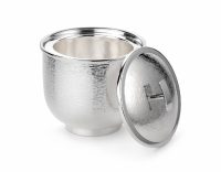 Zanetto Thermic Ice-Bucket 'Aquarius' Silver Plated