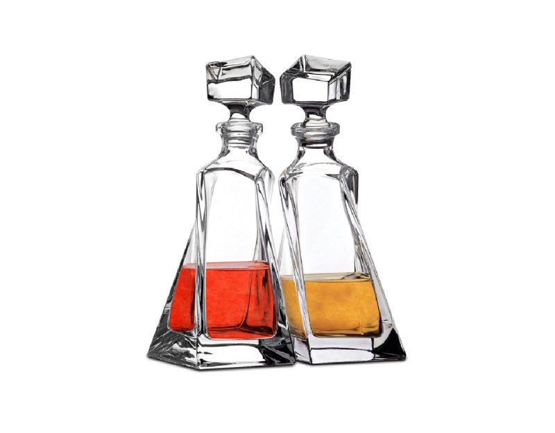 Bohemia Crystal Decanter Lovers Whiskey 500ml (Set of 2)
