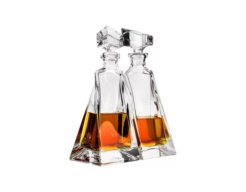 Bohemia Crystal Decanter Lovers Whiskey 500ml (Set of 2)