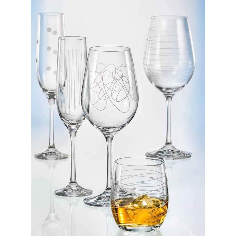 Bohemia Crystal Elements Wine Glasses 450ml (Set of 6)