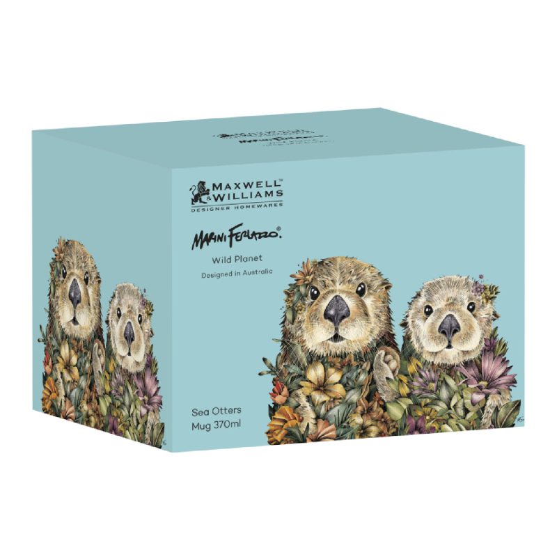 Maxwell & Williams Marini Ferlazzo Wild Planet Mug 370ML Sea Otters Gift Boxed