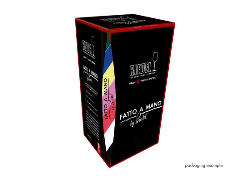 Riedel Fatto A Mano Champagne Wine Glass Red