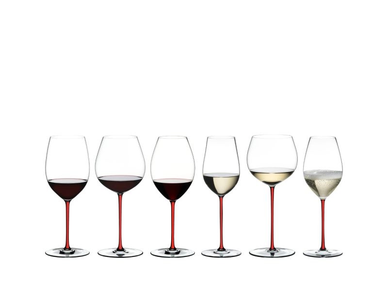 Riedel Fatto A Mano Champagne Wine Glass Red