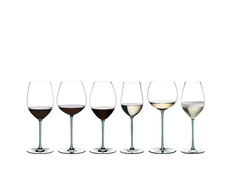 Riedel Fatto A Mano Champagne Wine Glass Mint