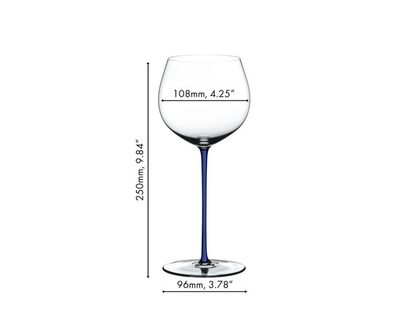 Riedel Fatto A Mano Oaked Chardonnay Dark Blue